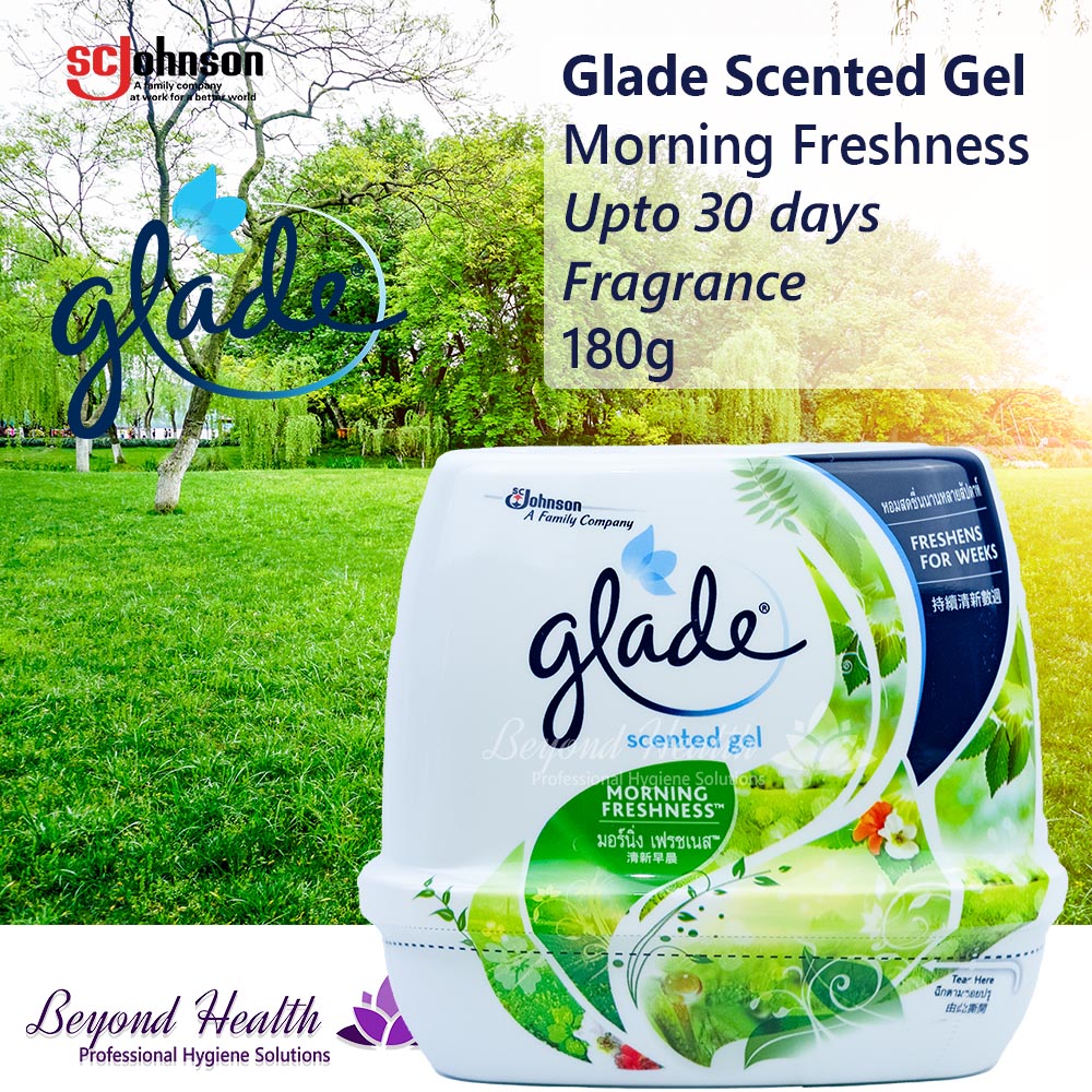 Glade Scented Gel Morning Fresh Scent 180g Room Fragrance for Home