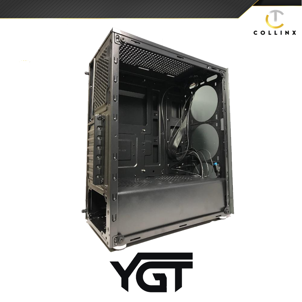 YGT B706 Case Desktop Casing | Transparent Side Plate | Tempered Glass ...