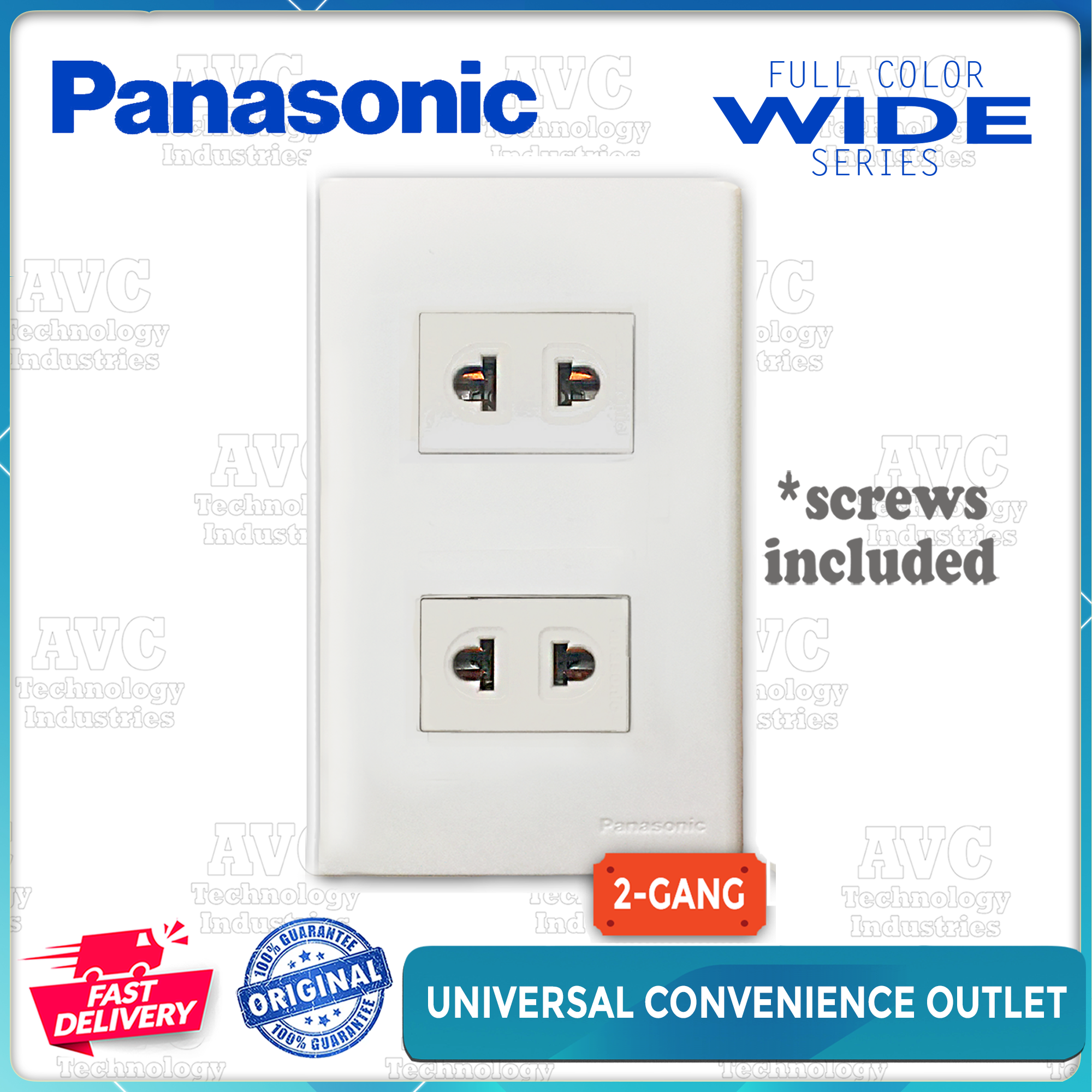 PANASONIC Wide Series Universal Convenience Outlet WEG10919 White 1, 2, 3 Gang Lazada PH