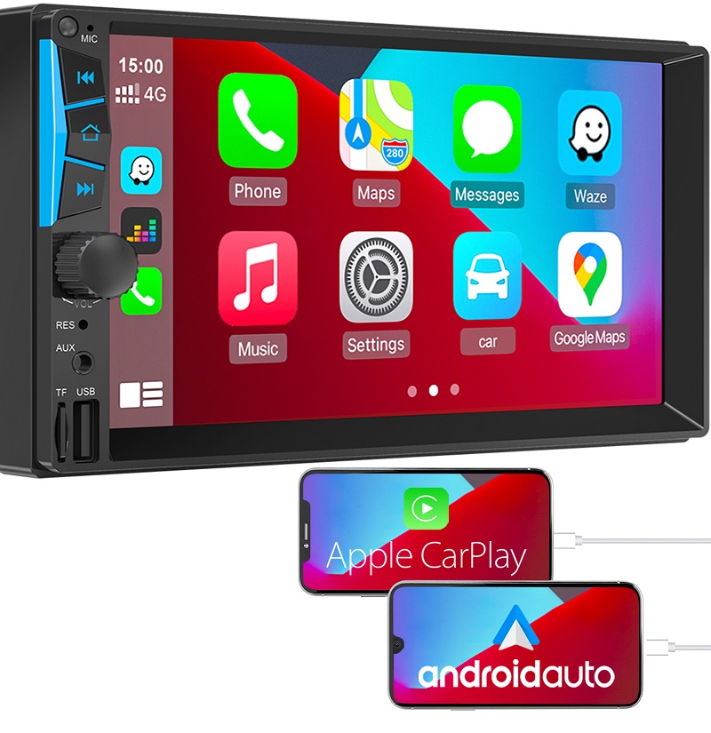 Universal 2din 7inch MP5 Player Apple Carplay And Android Auto FM