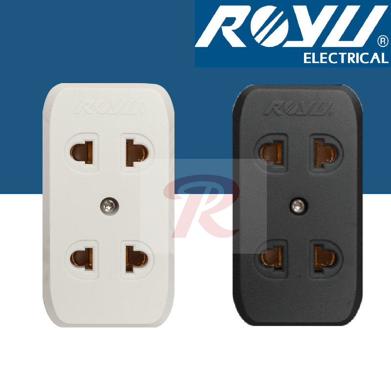 Royu 2 Gang Surface Type Universal Outlet Lazada PH