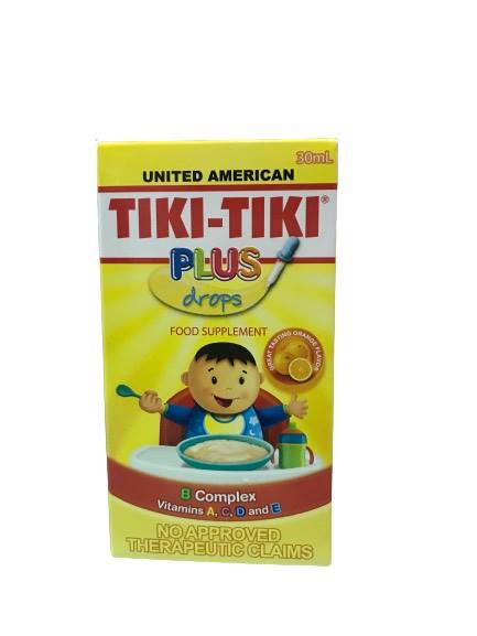 UNITED TIKI TIKI B Complex, Vitamins A, C, D and E Drops 30 m | Lazada PH