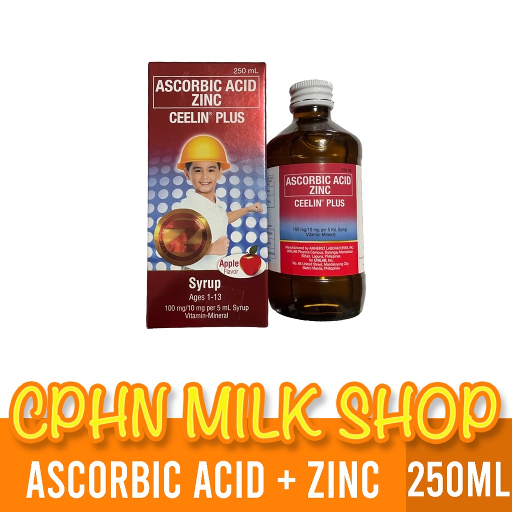 Ceelin Plus Syrup with Zinc 250mL Lazada PH