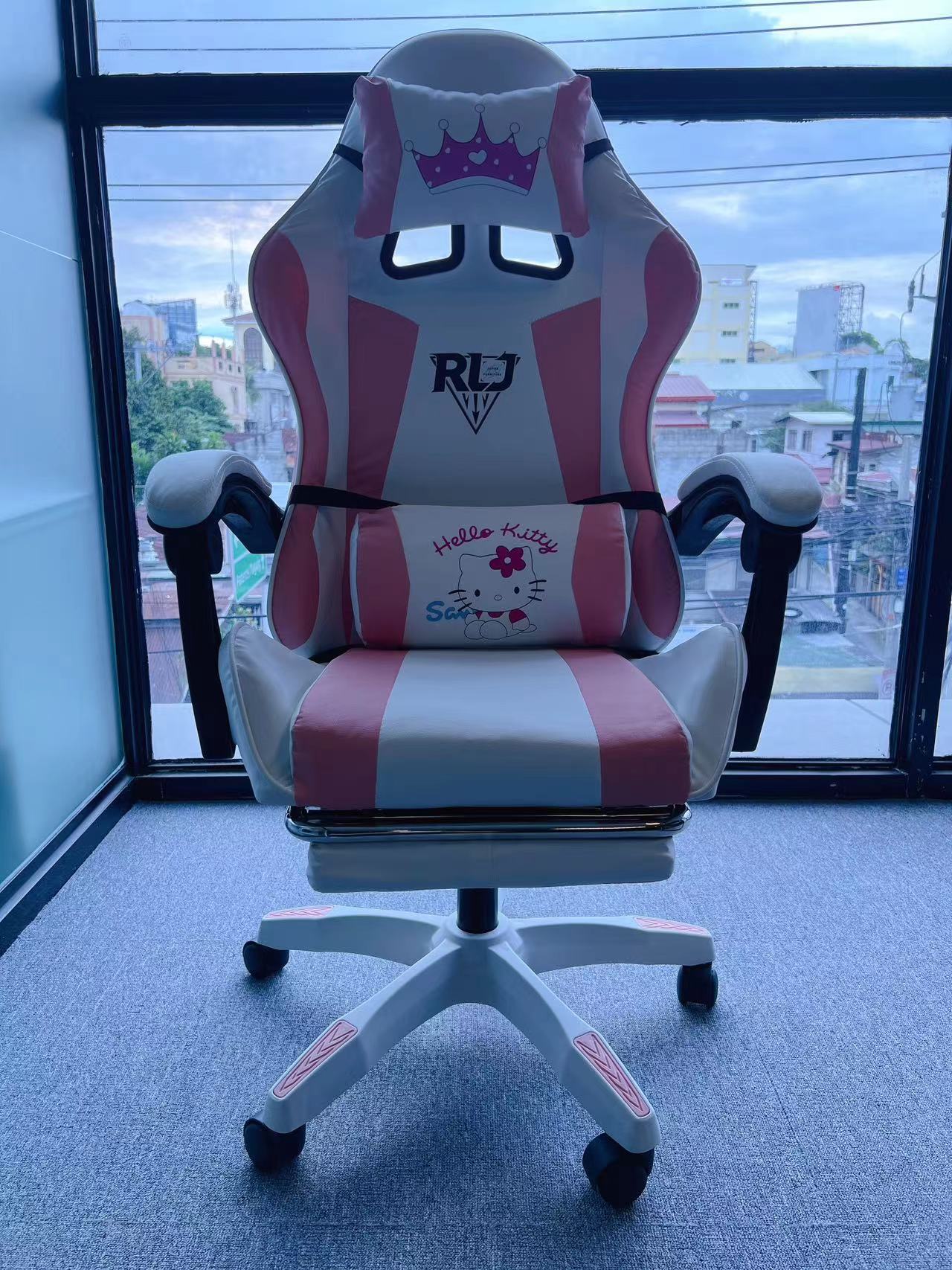 Massage PC & Racing Game Chair Ergonomic Office Computer Chair High Back Swivel and Height