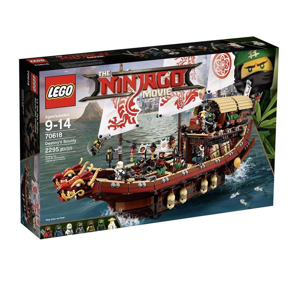 Lego 70618 ninjago movie destiny's bounty 2295pcs 9+ lego lắp ráp khổng lồ