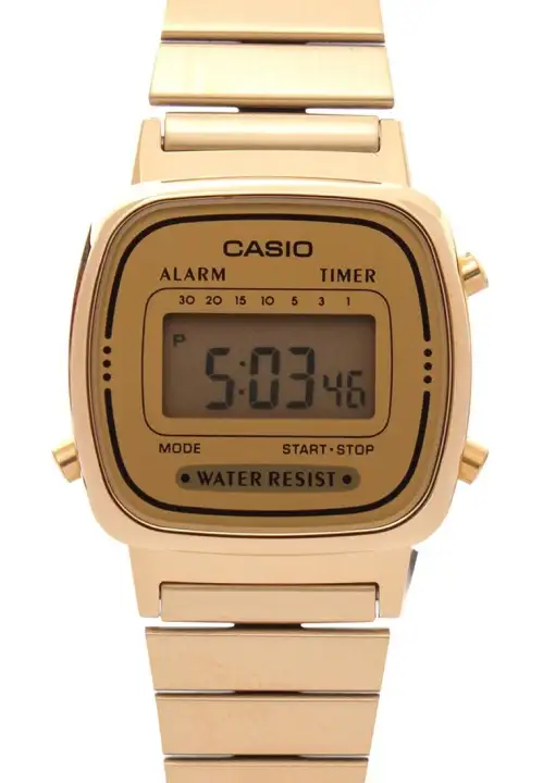 casio gold plated watch