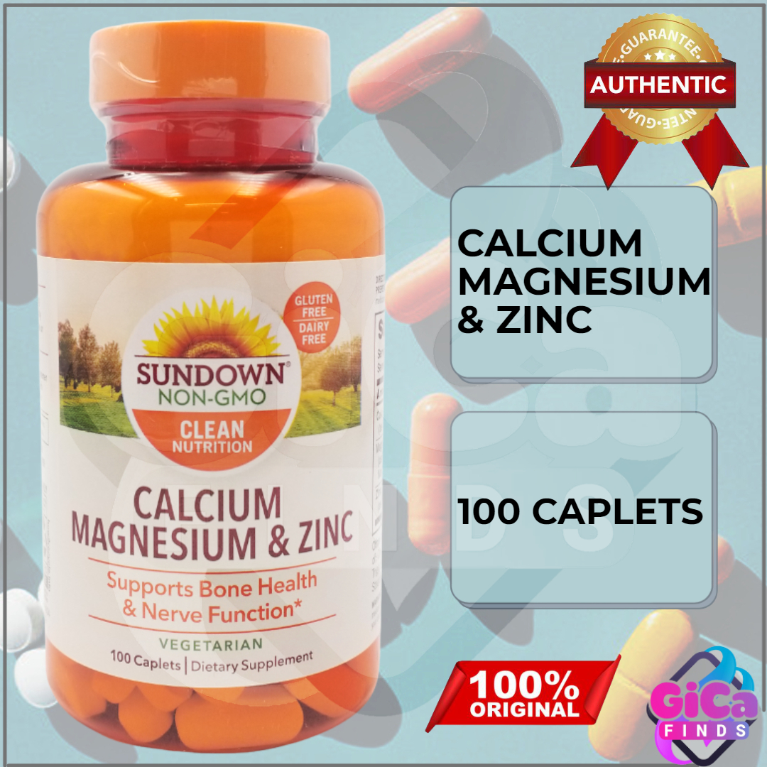 Sundown Naturals Calcium Magnesium & Zinc 100 Caplets BUNDLE Lazada PH