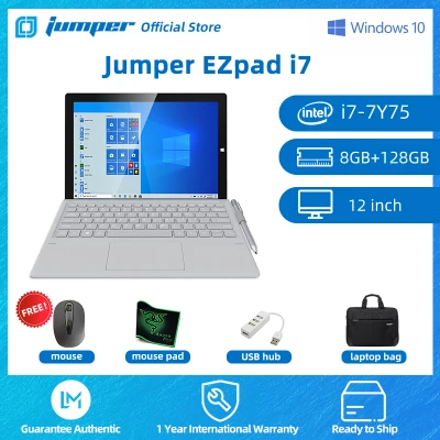Jumper EZpad i7 Tablet PC with Keyboard 12 inch Intel Core i7-7Y75 8G 128G Laptop Brand New for Sale Windows 10 OS 2-in-1s Notebook for Online Learning
