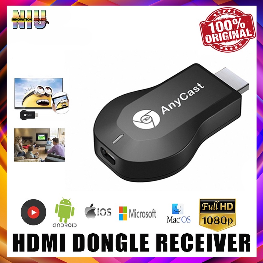 AnyCast MiraCast 1080P M4 Plus WIFI HDMI Dongle Receiver | Lazada PH