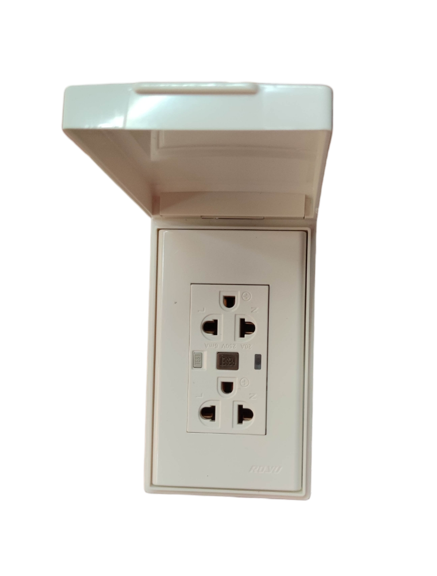 GFCI Outlet 2 Gang Outlet 20A 220V With Weather Proof Plate RWP6 WD933 Gfci Outlet 2 Gang Outlet 20a 220v With Weather Proof Plate Rwp6 Wd933