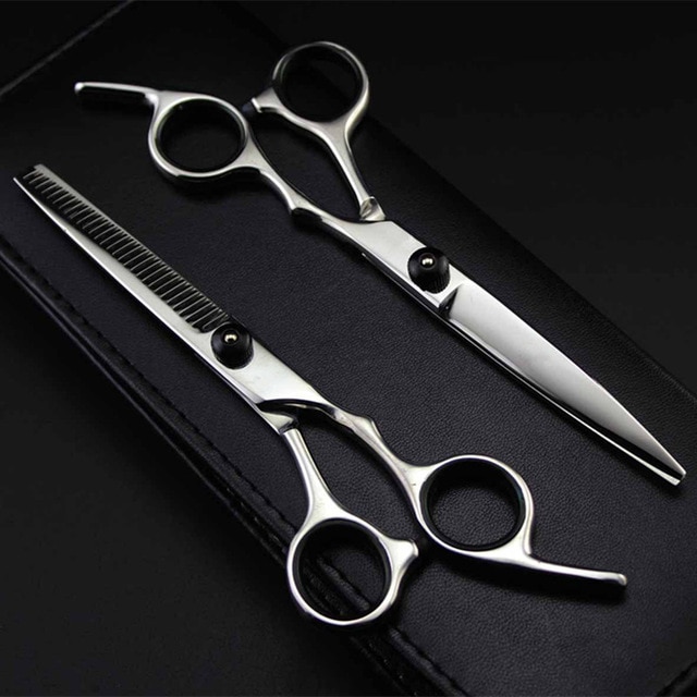 Professional Japan 4Cr 6 Inch Color Hair Scissors Set Haircut Sissors Thinning Barber Hair Cutting Shears Hairdresser Scissors