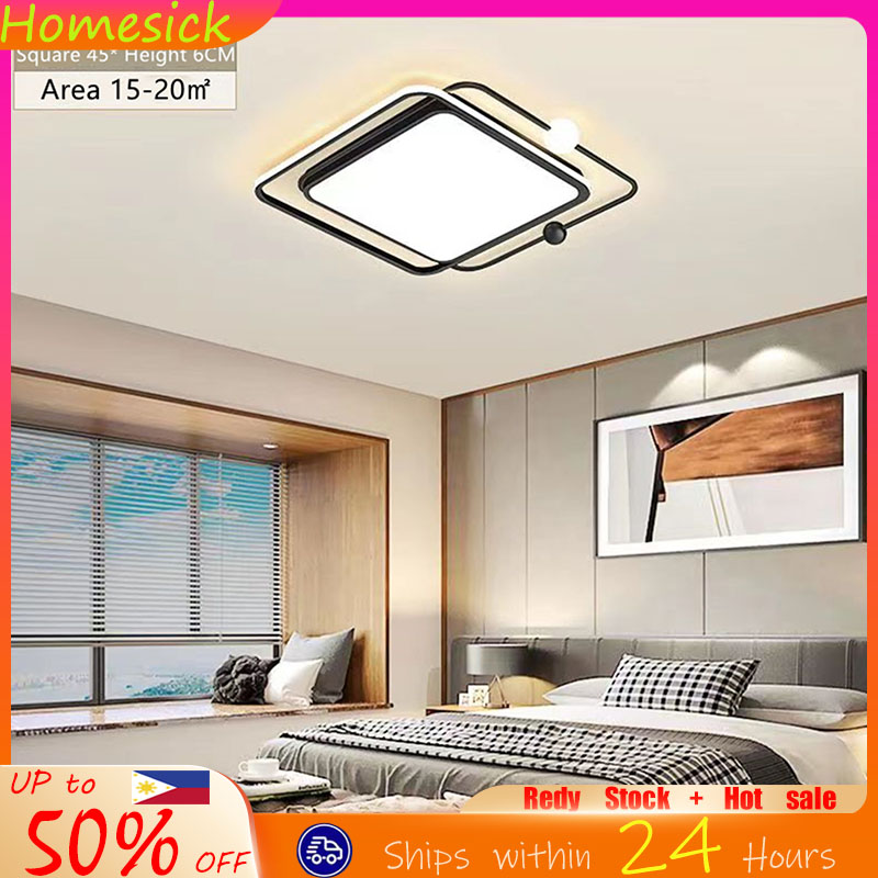 【Manila Stock】Tricolor Nordic Ceiling Light Bedroom Center Light