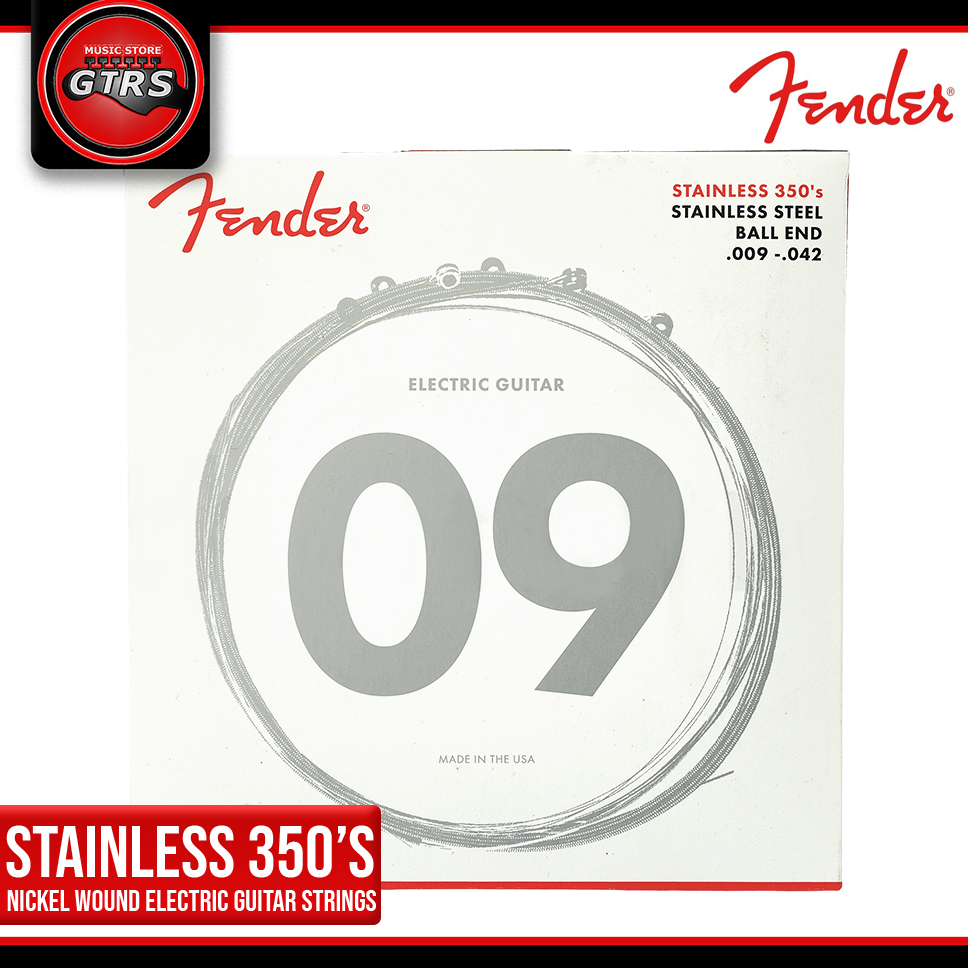 Fender Stainless 350 s Stainless Steel Electric Guitar Strings