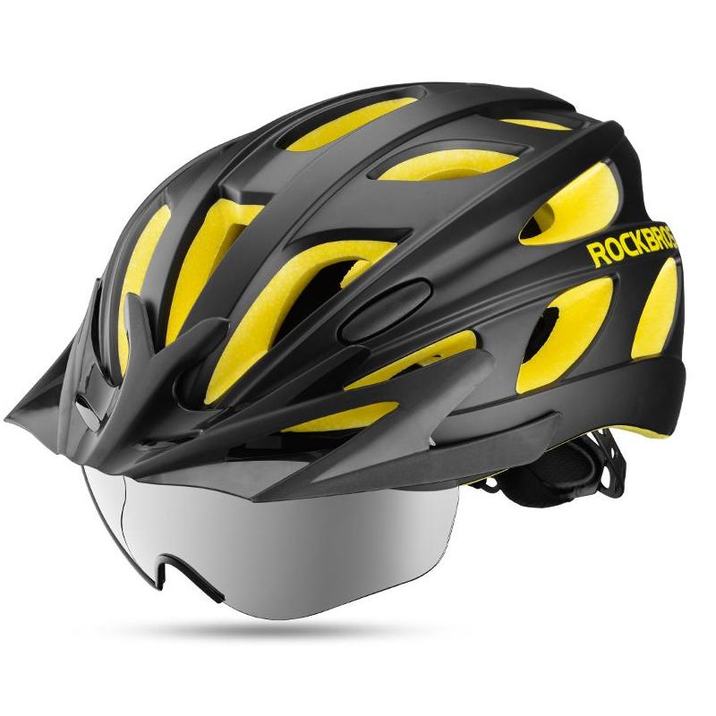 yellow mtb helmet