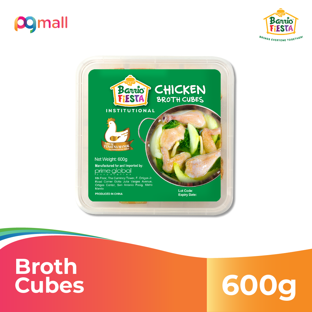 BARRIO FIESTA INSTITUTIONAL CHICKEN BROTH CUBES 10G and 60PCS Lazada PH