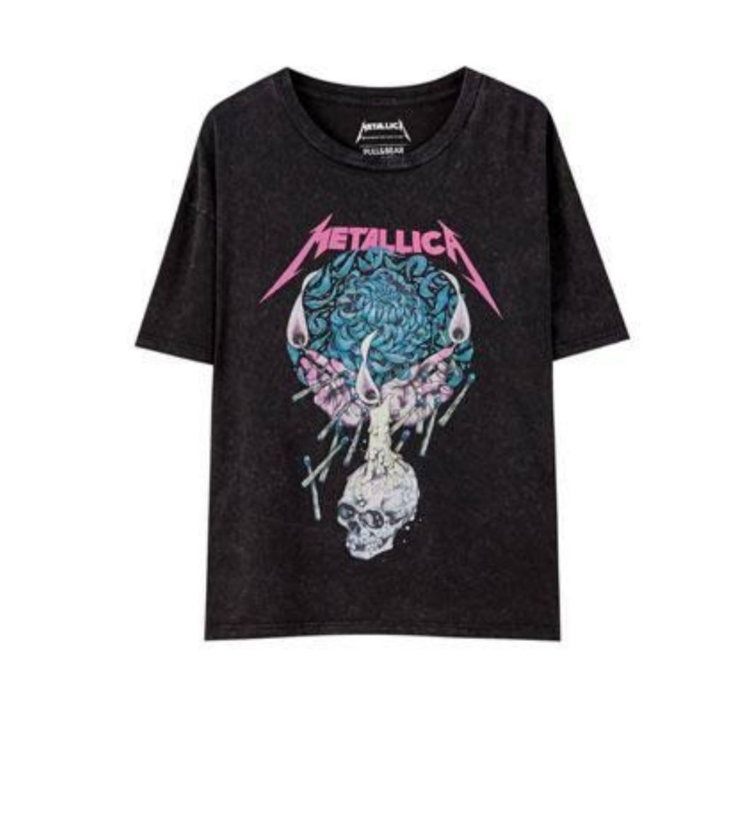 pull and bear band t shirt