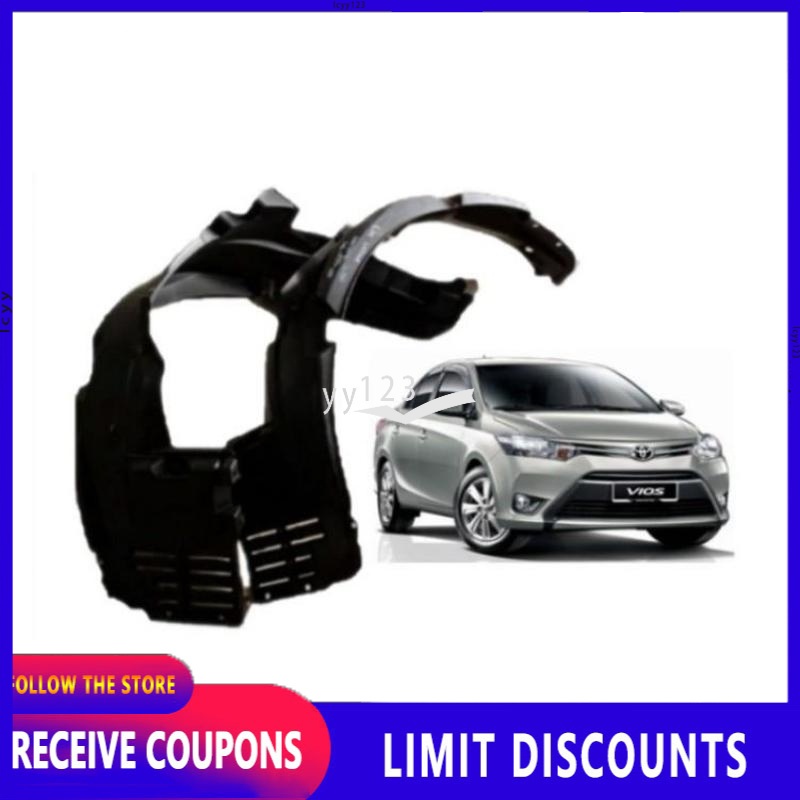 fender liner for Toyota Vios Third Generation gen 3 2014 2015 2016 2017 2018 Superman Front