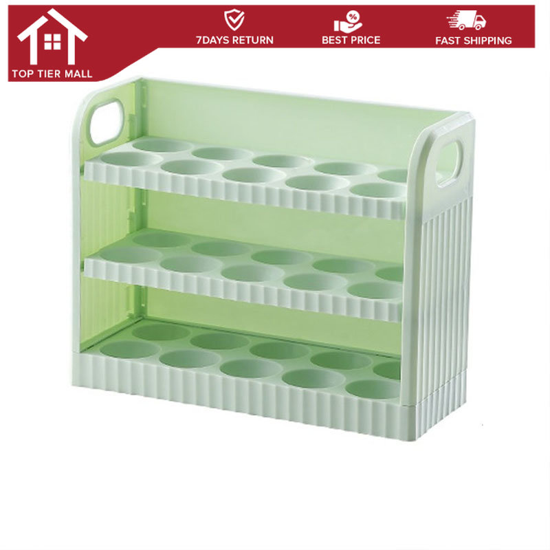 3 Layer Egg Tray Three Layer Grids Egg Crisper Egg Fresh Box