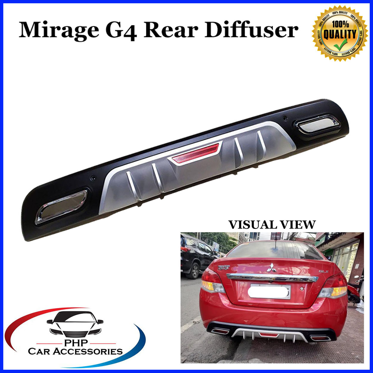 Mirage G4 Rear Diffuser | Lazada PH
