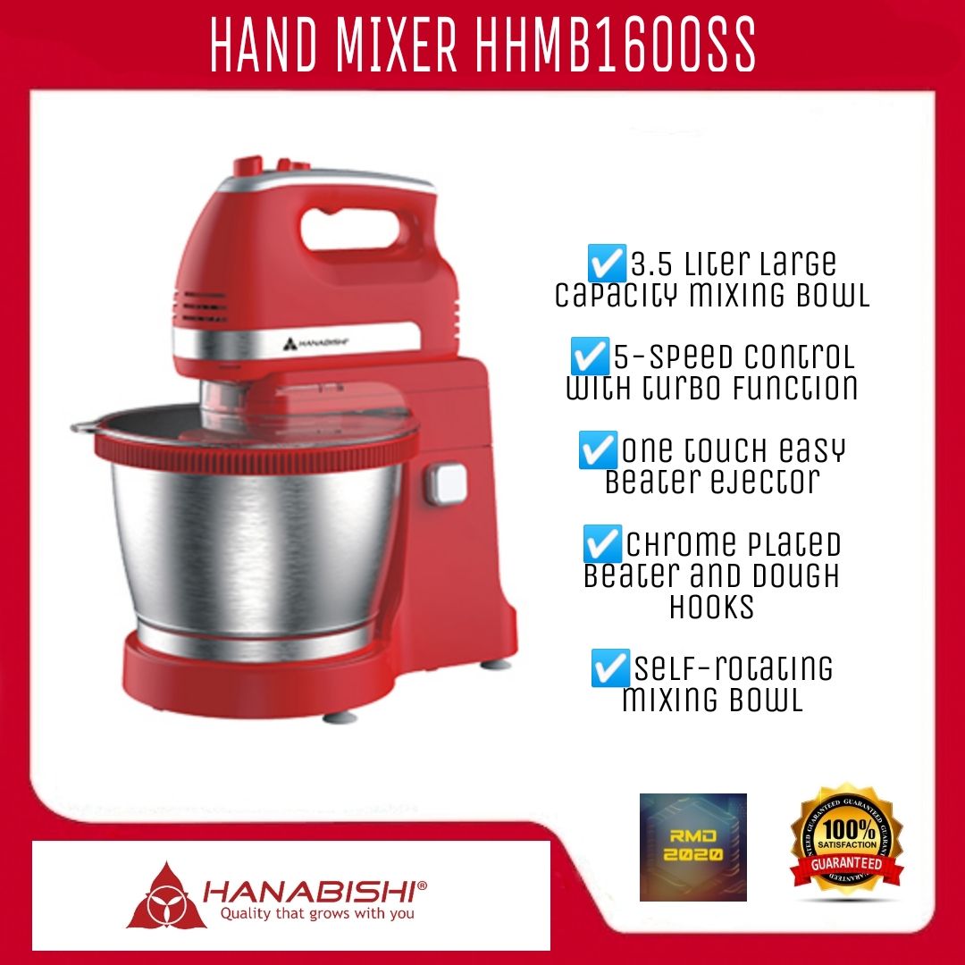 HAND MIXER w/STAND HANABISHI HHMB1600ss Lazada PH