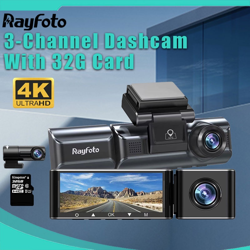 Rayfoto 3 Channel 4K Dash Cam, Giveaway Service