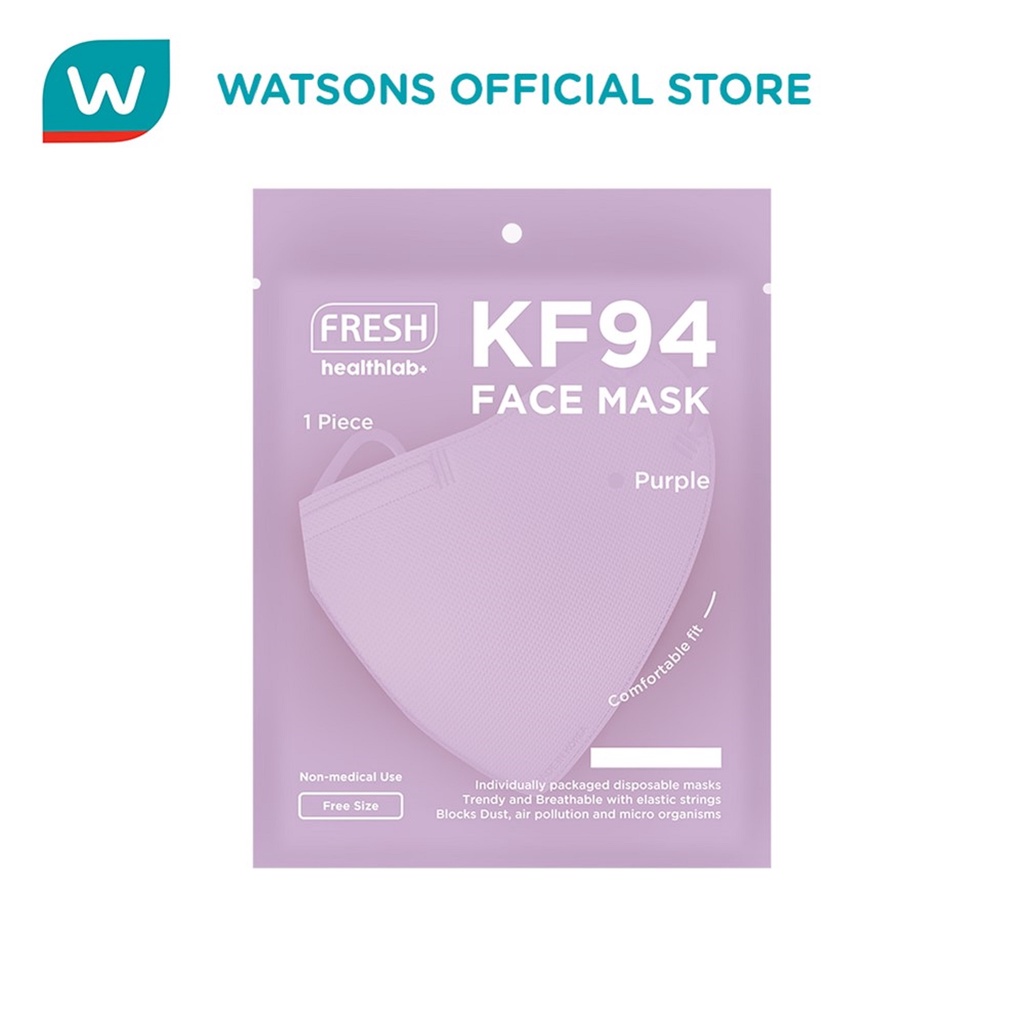 【Spot in Manila】FRESH Healthlab+ KF94 Face Mask Purple Lazada PH