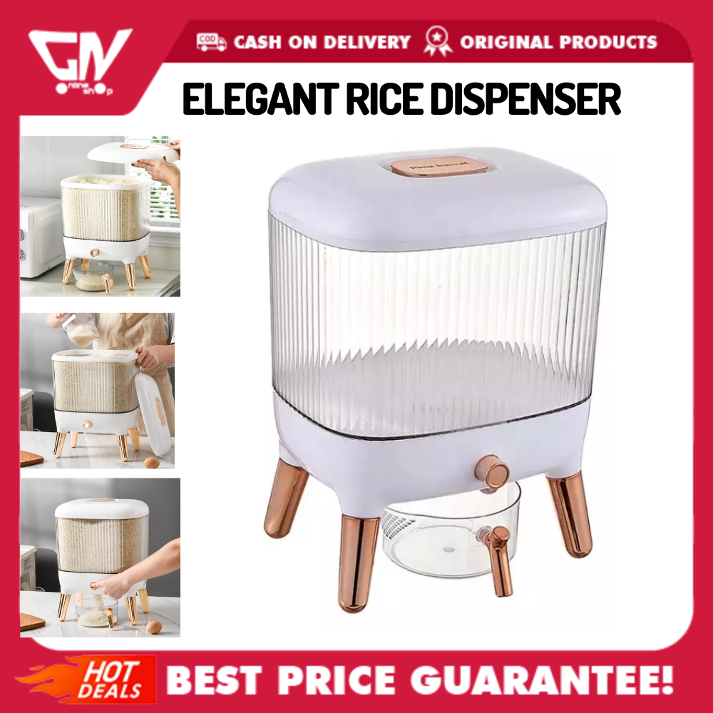 [GN] Elegant Rice Dispenser 10kgs capacity, Nordic Rice Dispenser, 10kg