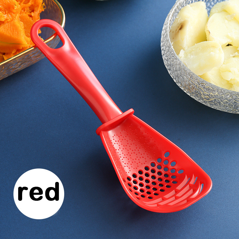 Silicone Cuisine Cooking Spoon Strainers Multifunctional Potato Mashed  Ginger Garlic Press Colander Rice Scoop Kitchen Tools