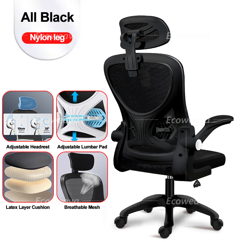 Ecoweave Korean Style Ergonomics Office Chair Heavy Duty Chair Low