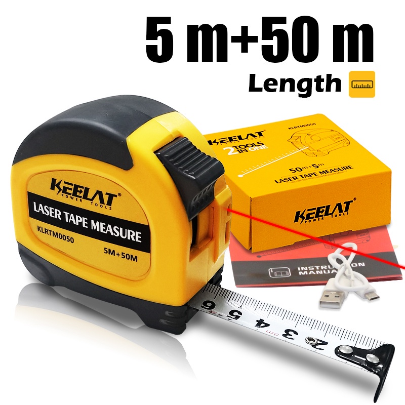 KEELAT 100M digital infrared portable laser rangefinder 2 in 1 50M