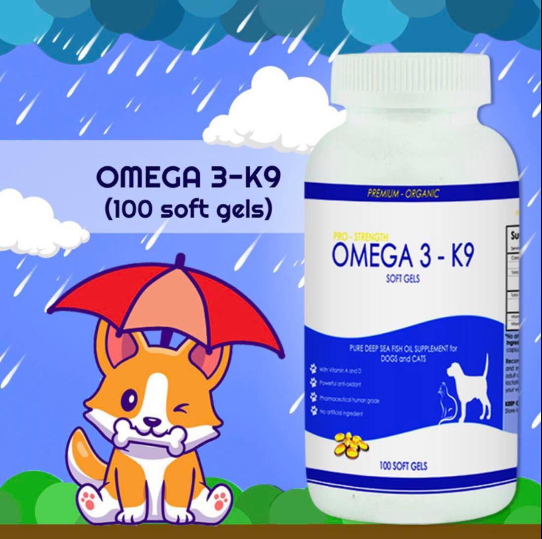 Pure Deep Sea Fish Oil Omega 3 Supplement for Dogs and Cats 100 soft