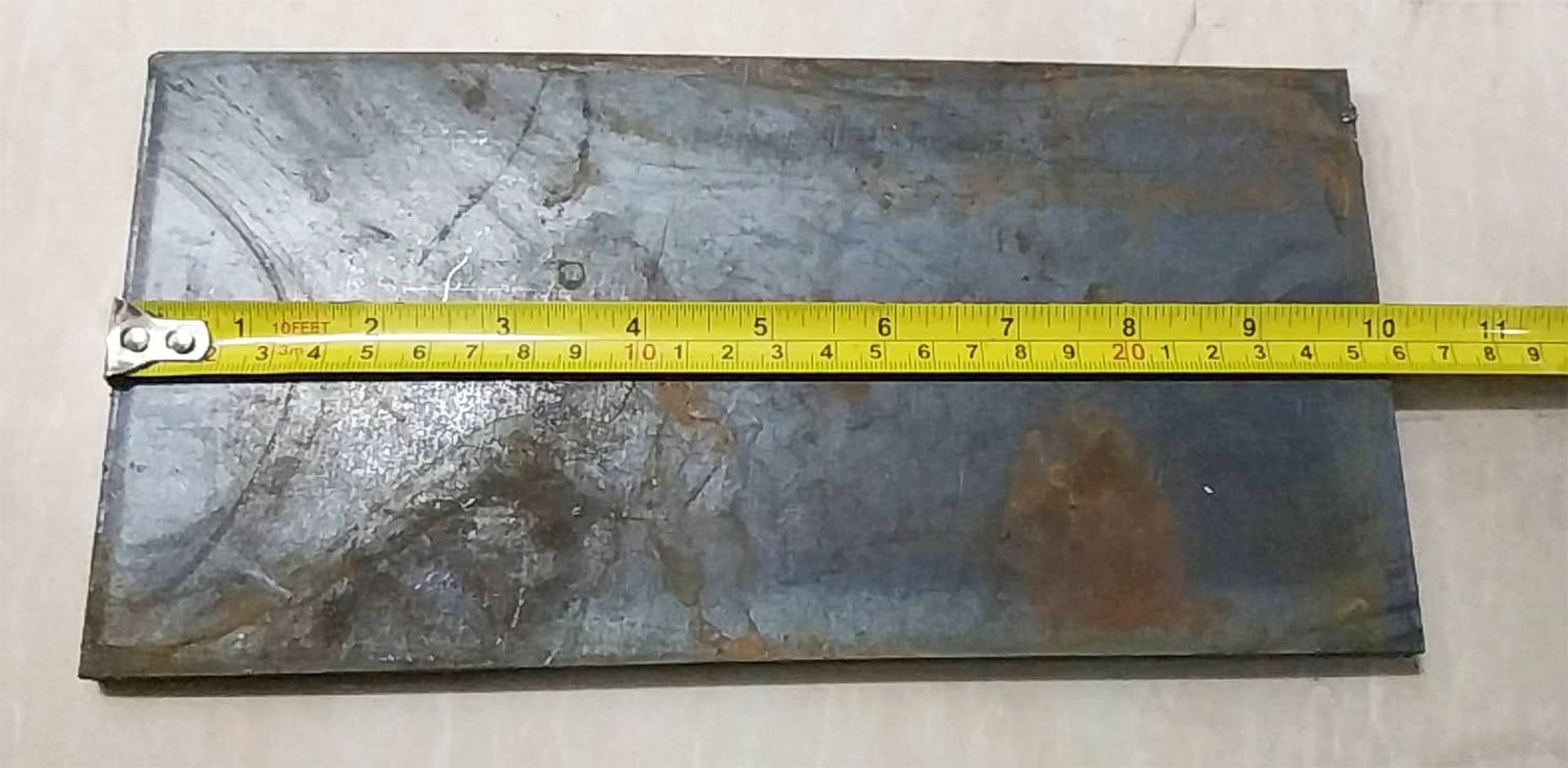 Ms Base Plate Rectangular For Raling MS BASE PLATE 8MM X 10 INCHES X 5 INCHES ( MILD STEEL ) RECTANGLE ...