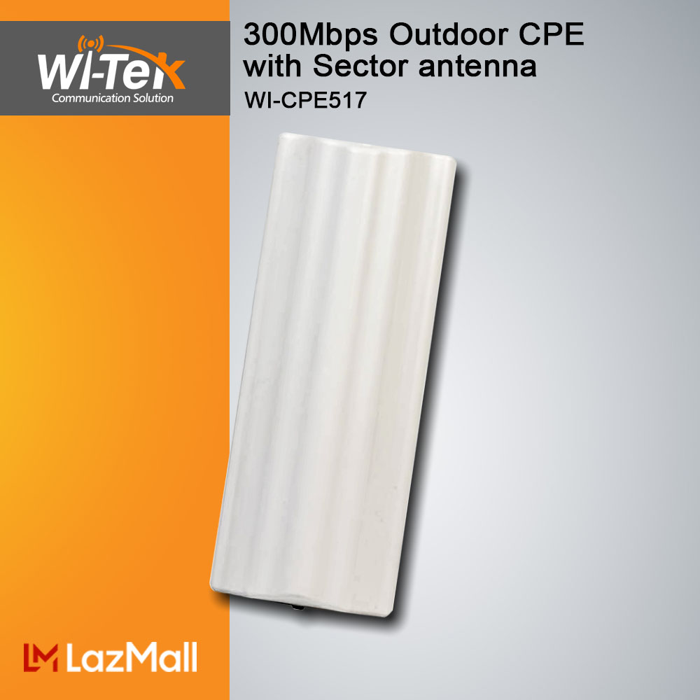 Witek Cpe Router Wi-Tek WI-CPE517 5.8GHz 300Mbps Outdoor CPE with Sector antenna ...