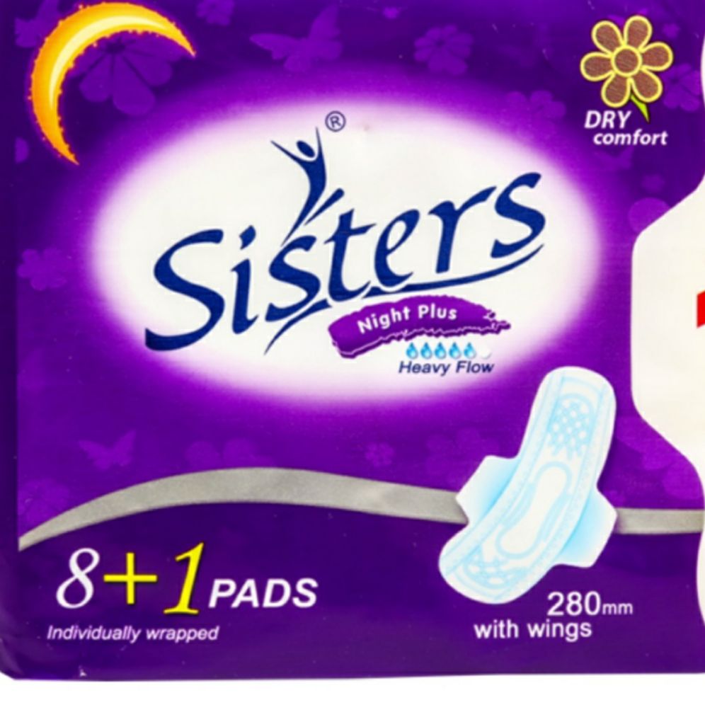 Sisters Sanitary Napkin Overnight Heavy Flow Dry Wings 27cm 8pcs Lazada Ph 5620