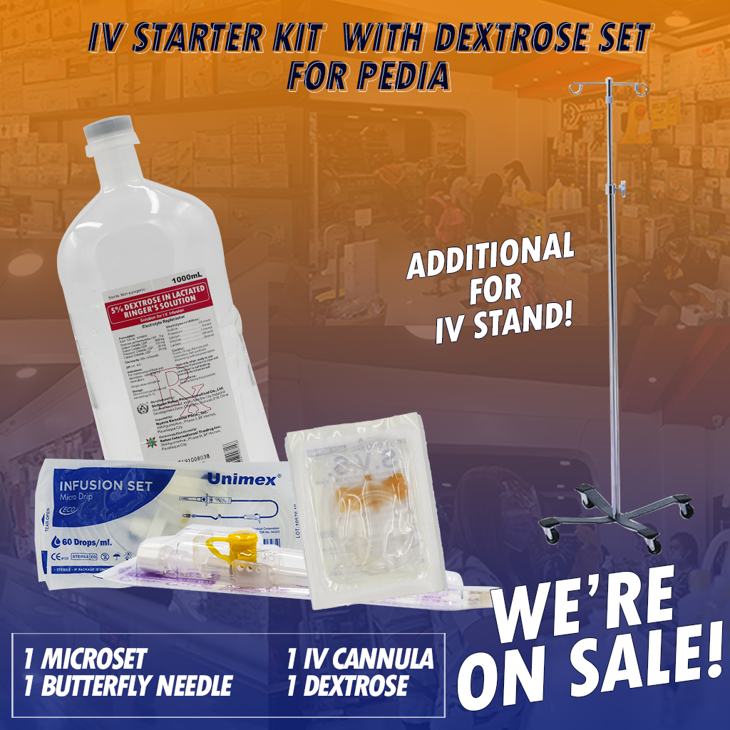 IV STARTER KIT WITH DEXTROSE SET PEDIA WITH STAND Lazada PH