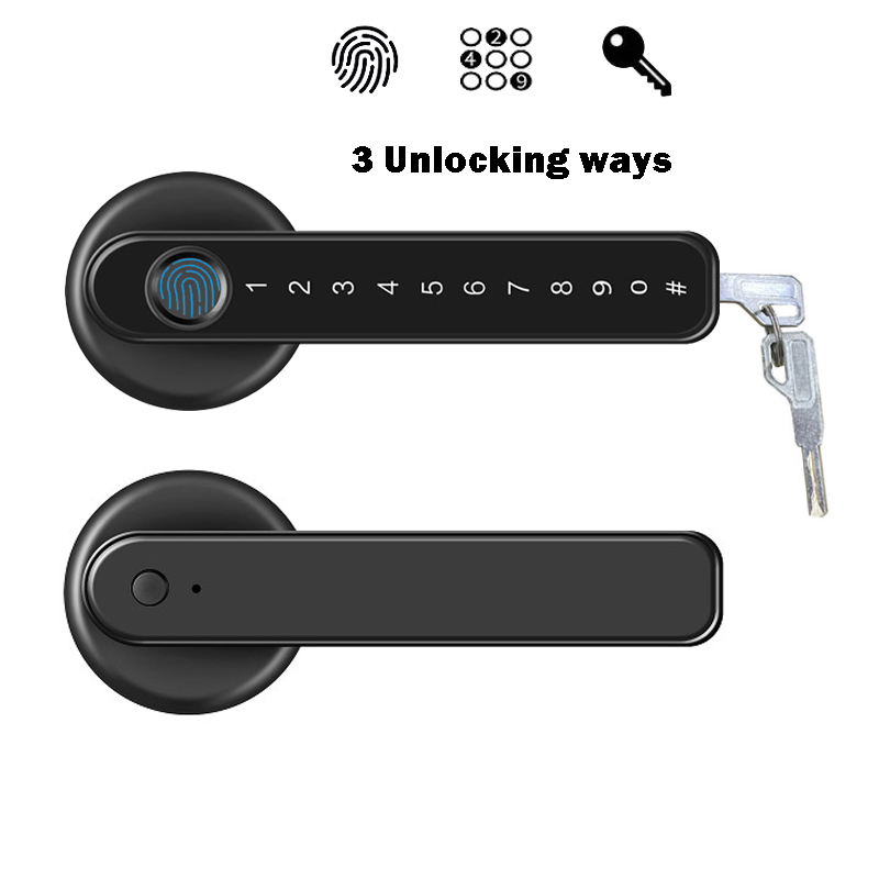 KASIDA Bluetooth smart door lock main door with tuya app fingerprint ...