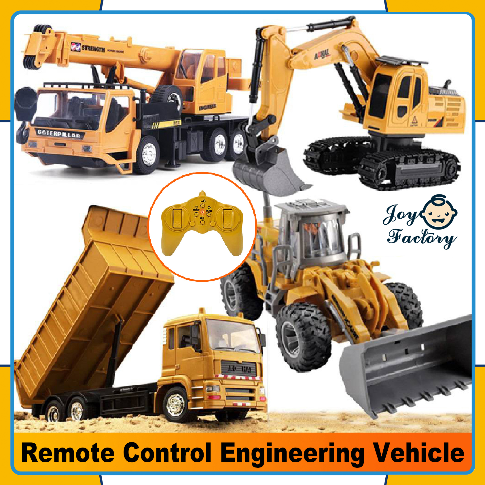 RC Remote Control Crane Dump Excavator 