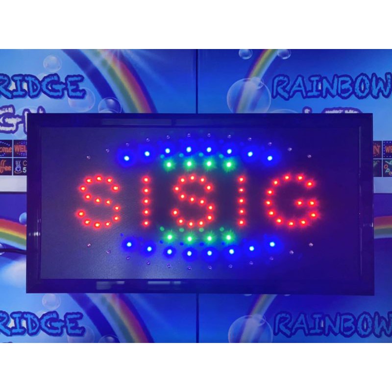 Sisig Rainbow Bridge Led Signage (New-Small) #Size: W48Cm #553 | Lazada Ph