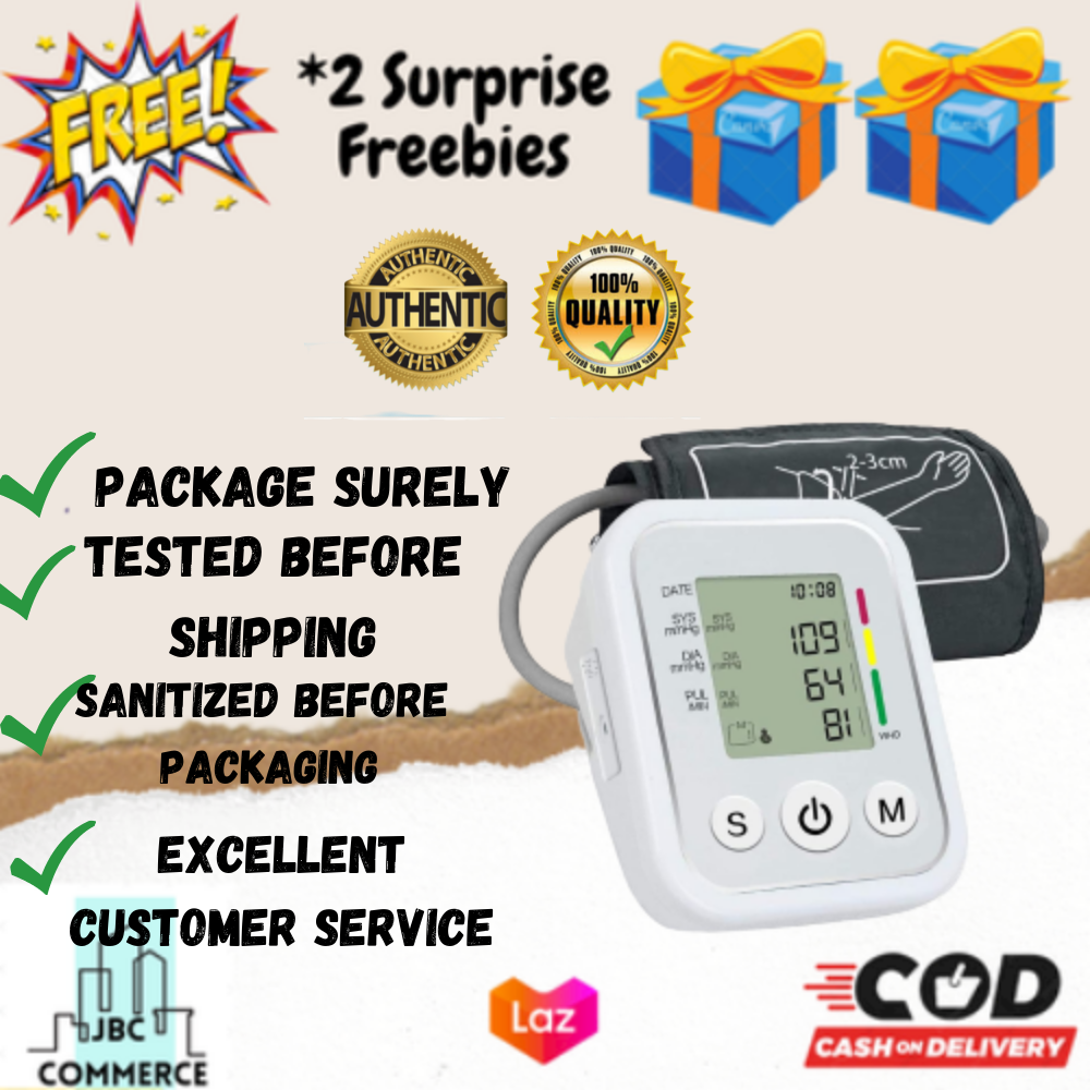 JBC.C Electronic Digital Automatic Arm Blood Pressure Monitor WITH FREE