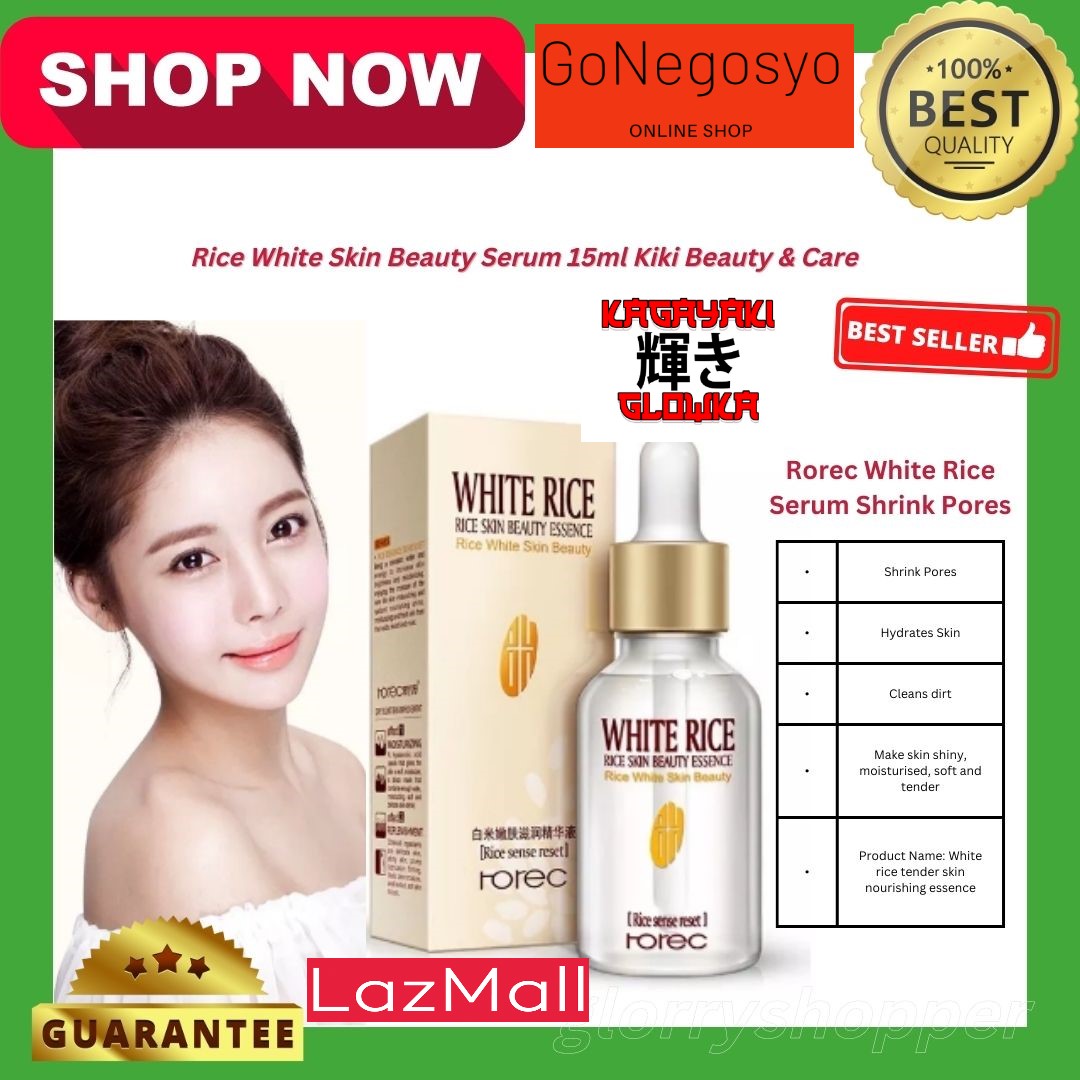 NEW ROREC Rice White Skin Beauty Serum 15ml Rice serum for face