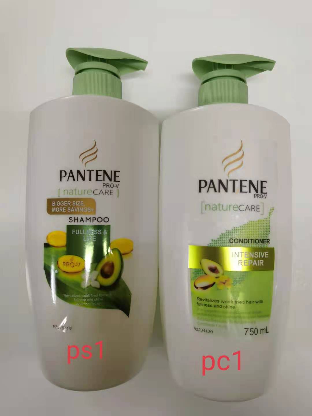 ( 2 in 1 ) Pantene ProV NatureCare Shampoo (GREEN) + Pantene ProV