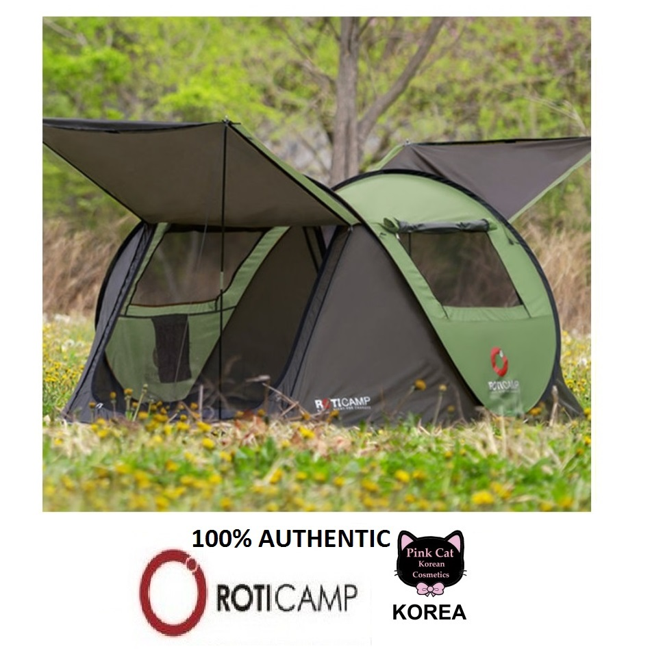 ROTICAMP One Touch Tent Collection with Shade Canopy (3-4 Person) | Lazada  PH