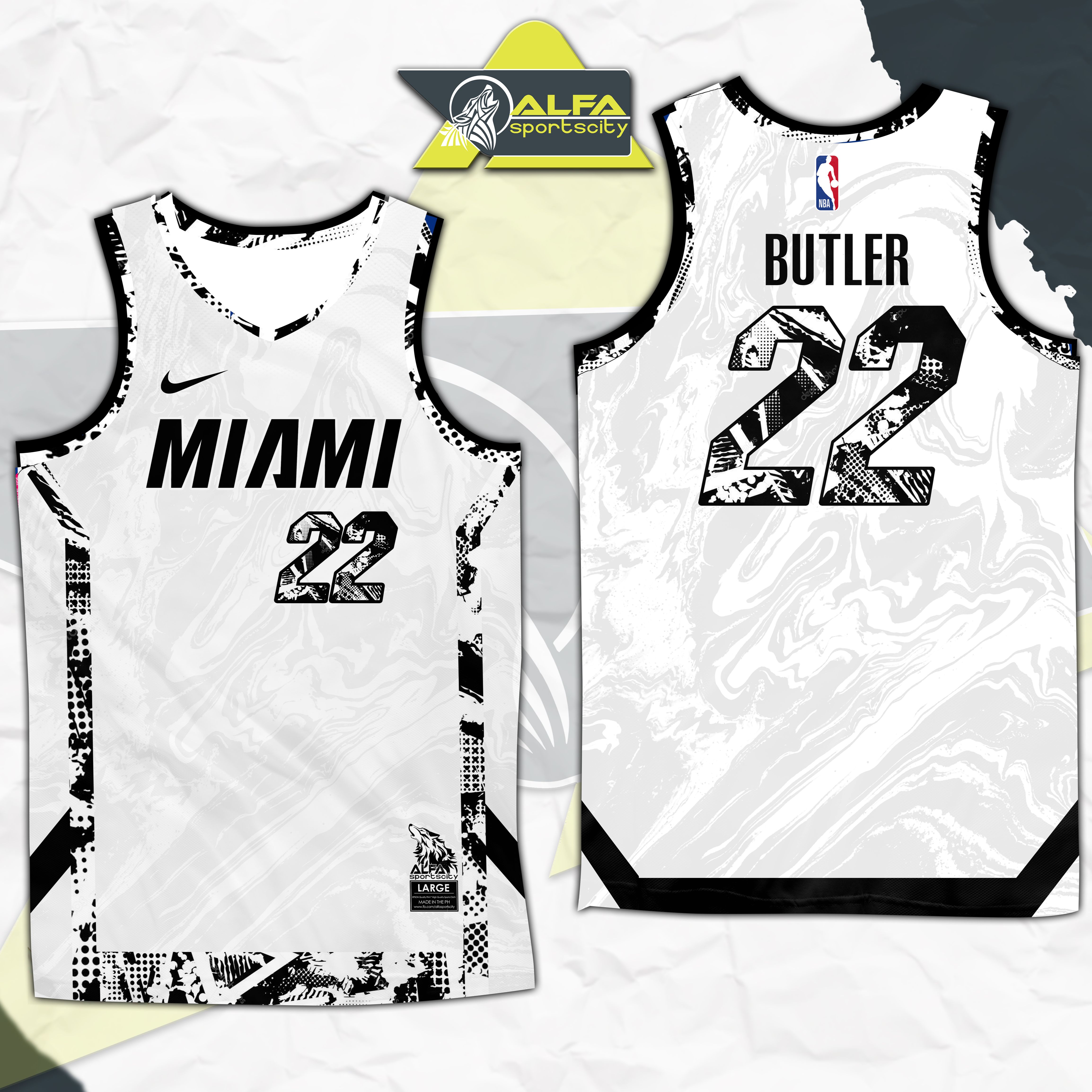 MIAMI HEAT BUTLER 2022 HG FINAL FOUR JERSEY FULL SUBLIMATION