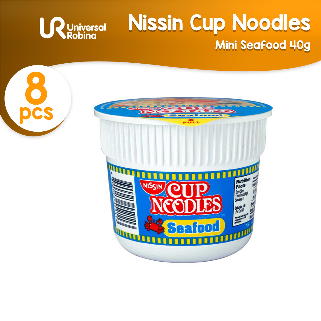 8 x Nissin Cup Noodles Mini Seafood (40g)