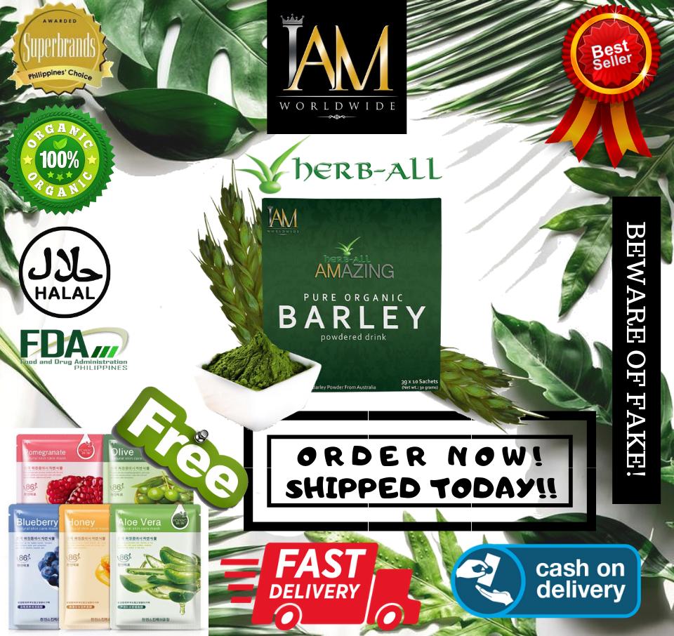 Amazing Pure Organic Barley Powdered Drink (10 Sachets) review and price