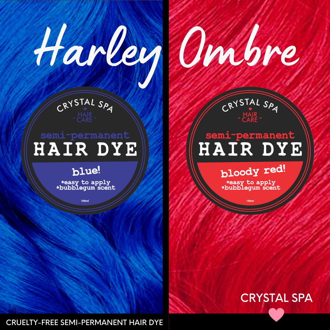 CRYSTAL SPA HARLEY OMBRE Hair Dye Semi Permanent Hair Color 100g Hair