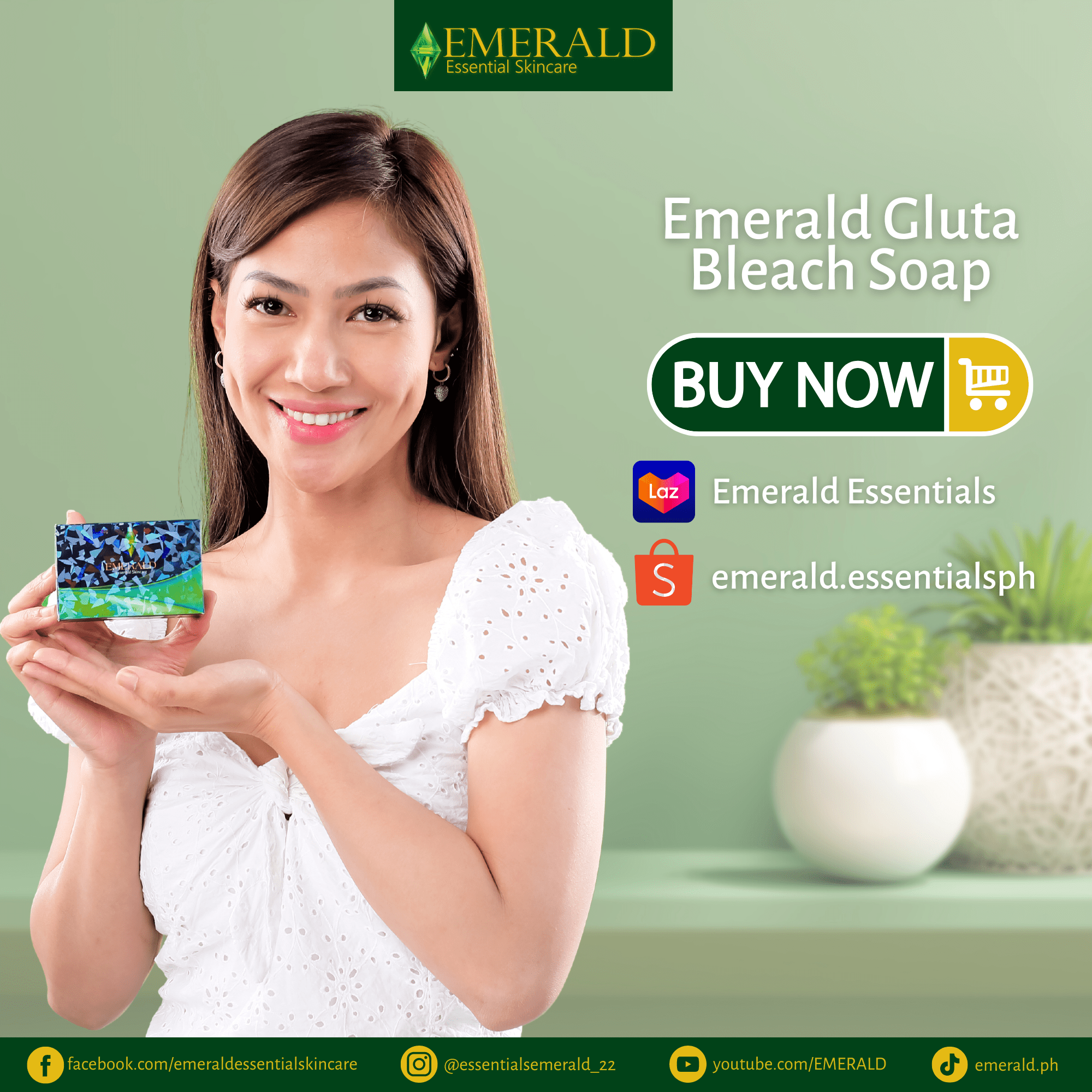 EMERALD ESSENTIALS GLUTATHIONE BLEACH SOAP. GLUTATHIONE BLEACH SOAP