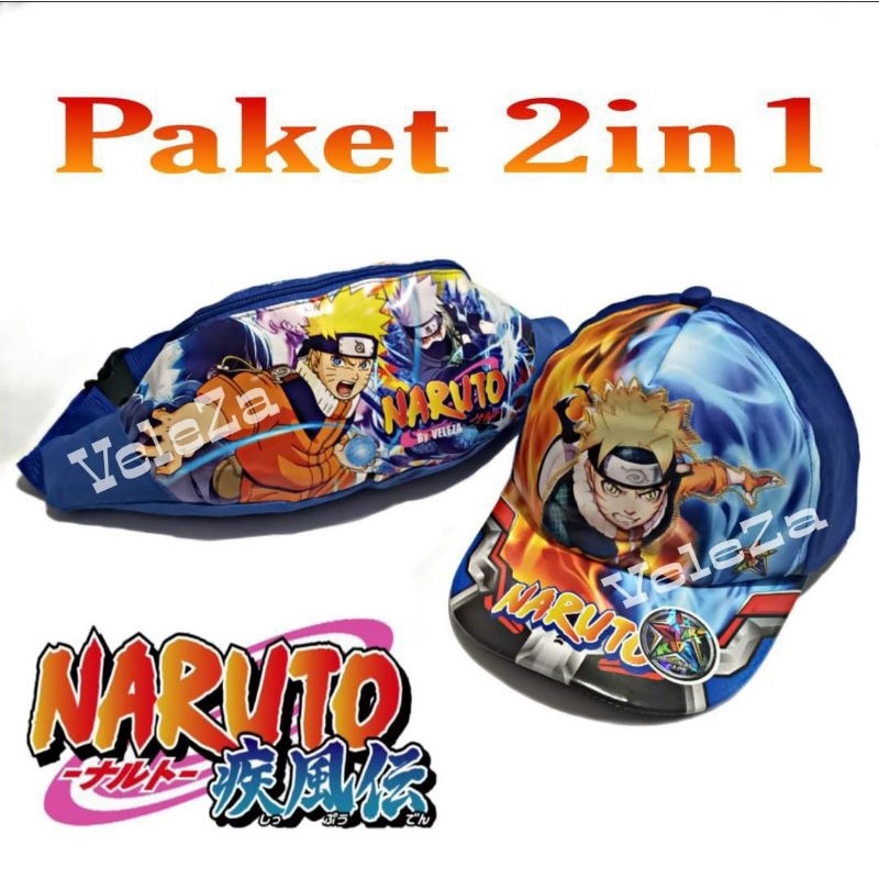 HOT SALE !!!✣ Naruto 2in1 Character Children 's Waistbag - Bag Hat | Lazada  PH