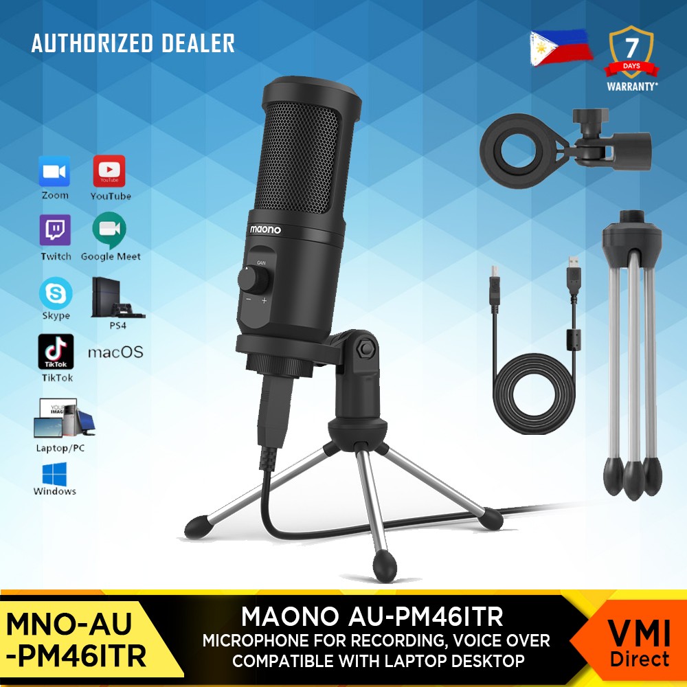MAONO AUPM46ITR Microphone for Recording, Voice Over Compatible with