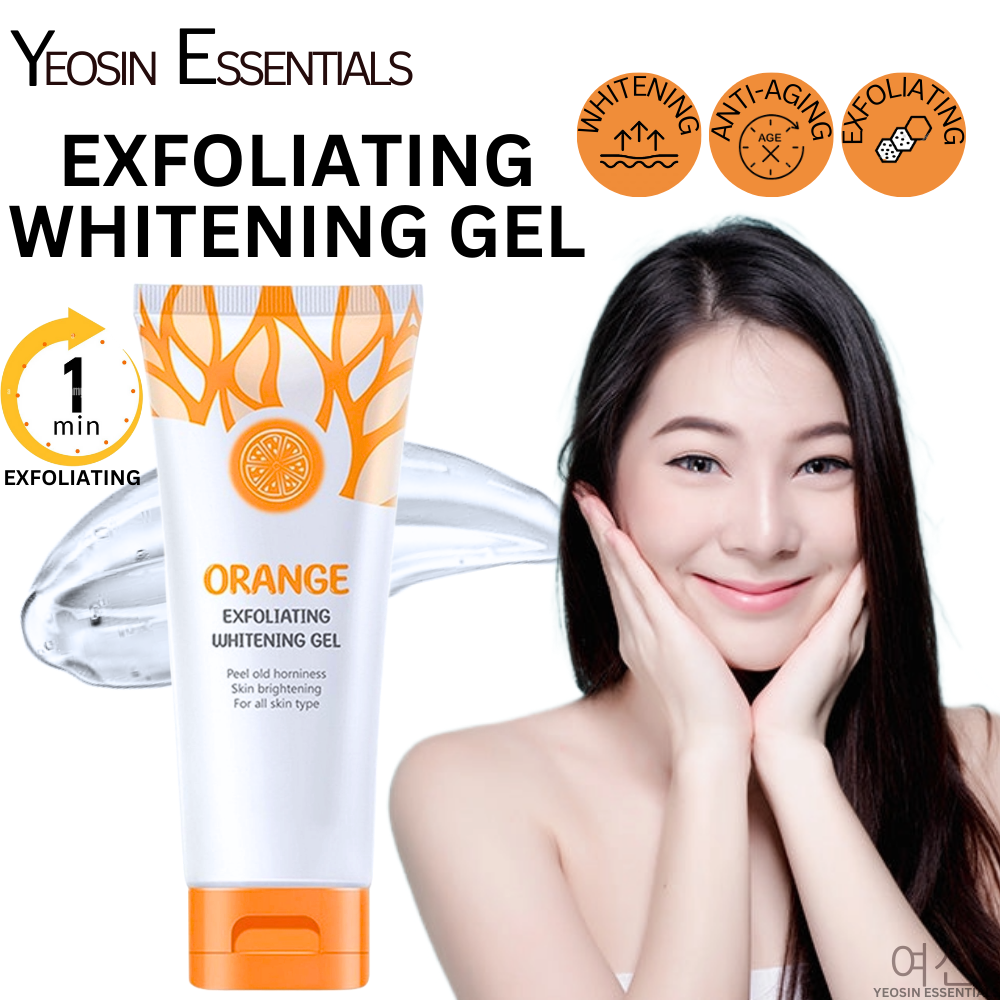 Orange Exfoliating Gel Whitening Facial Scrub Removal Blackhead Dead
